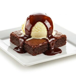 BROWNIE WITH ICE CREAM